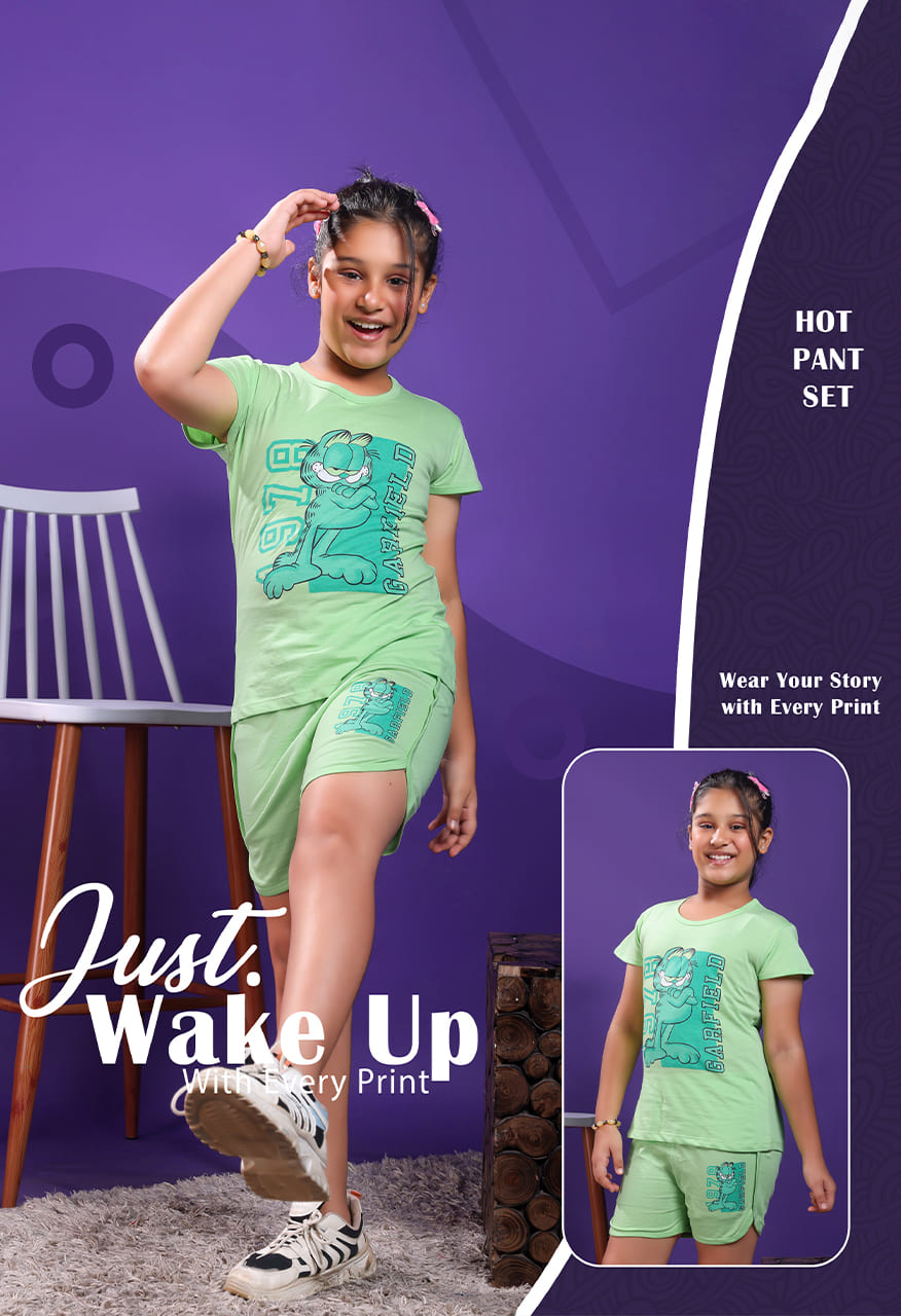 8t9 degree Girls Printed Round Neck Sets
