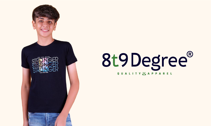 8t9 degree Boy Printed Round Neck Tshirts